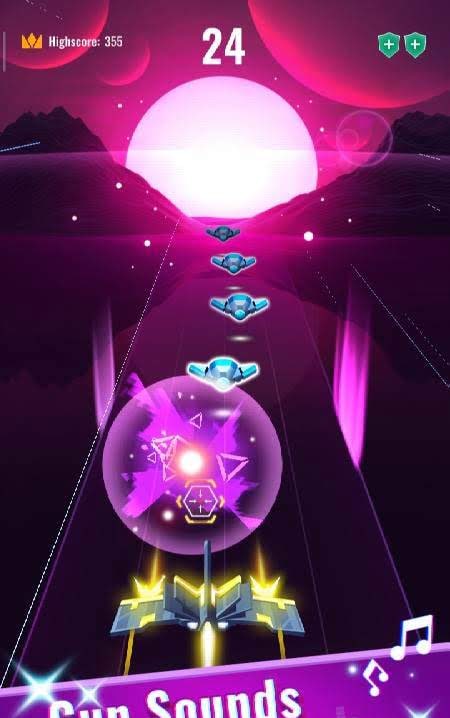 Rhythm Flight: EDM Music Game gameplay screenshot 3