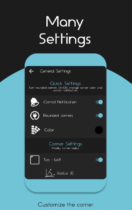 Cornora - Round Corner screenshot 3