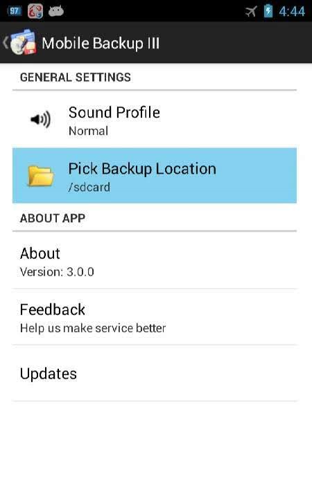 Mobile Backup 3 screenshot 3