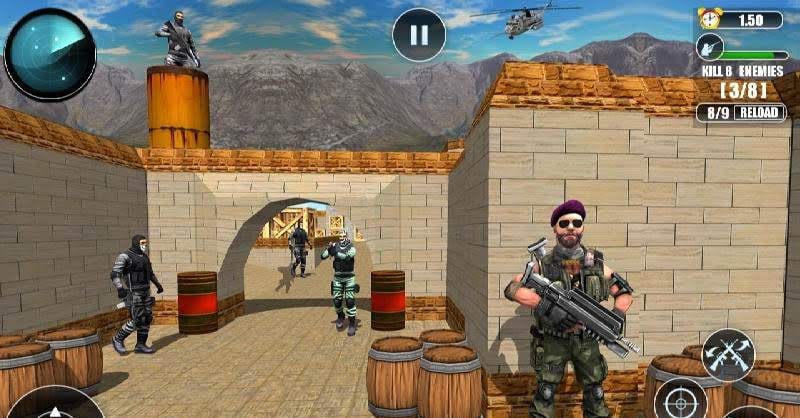 FPS Modern Commando Critical Strike 2019 gameplay screenshot 1