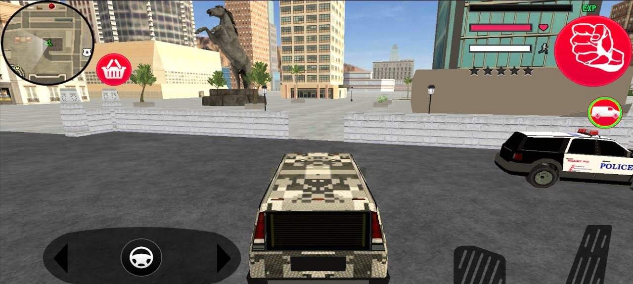 Iron Stickman Rope Hero War Gangstar OffRoad gameplay screenshot 3