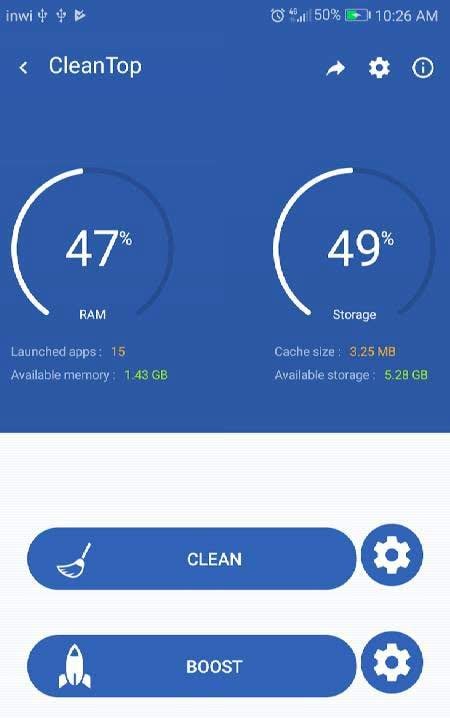 Cleantoo : Clear Cache & Close Apps screenshot 1
