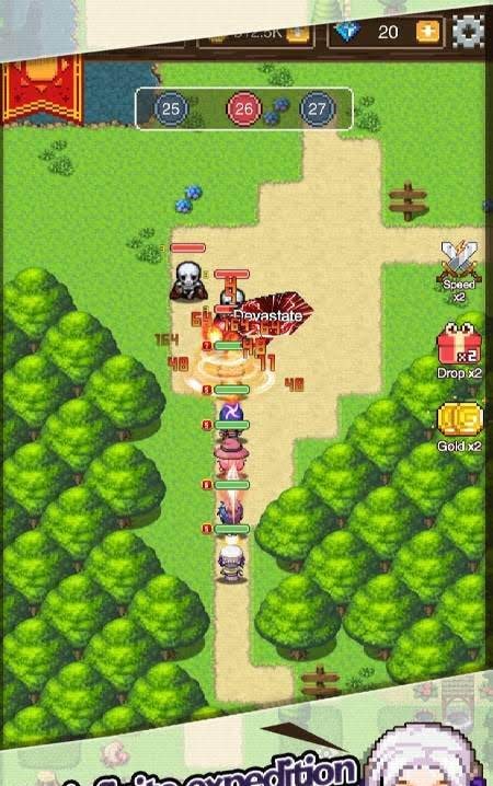 Adventure of Warriors - Idle Strategy RPG screenshot 1