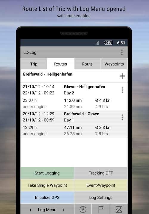 LD-Log - GPS Tracker & Logbook screenshot 2