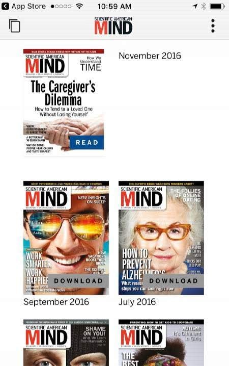 Scientific American MIND screenshot 1