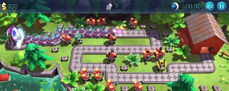 Defenchick TD - Tower Defense 3D Game screenshot 1