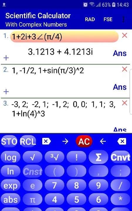 Complex Number Calculator | Polar Complex Calc screenshot 3