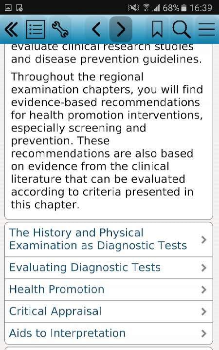 Physical Examination & History Taking 8e diagnostic search view