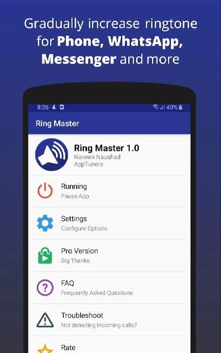 Ring Master - Increasing Ringtone Volume screenshot 1