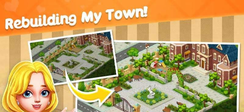 Town Story - Match 3 Puzzle gameplay screenshot 2
