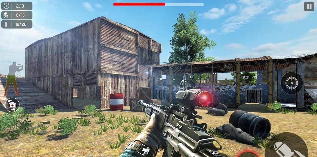 Cover Shoot 3D: Free Commando Game screenshot 1