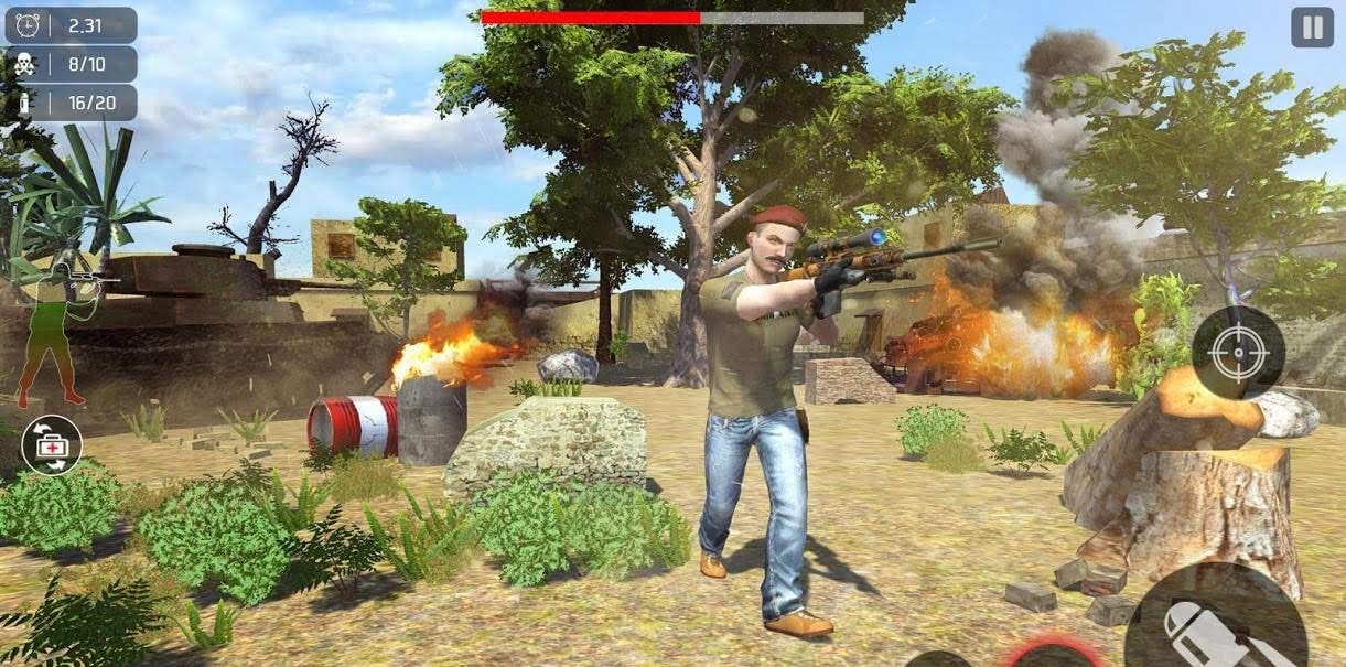 Cover Shoot 3D: Free Commando Game screenshot 3