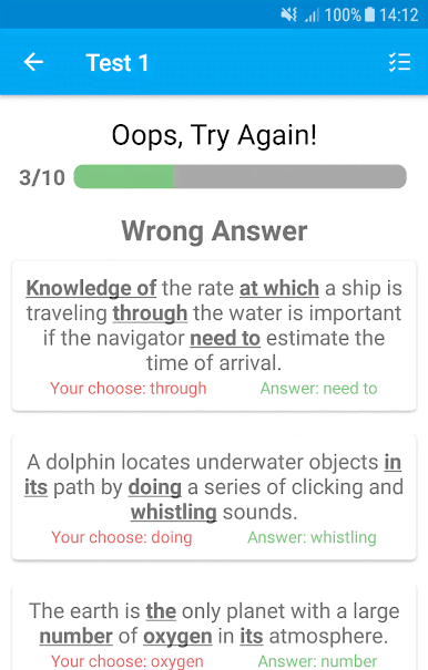 English Sentence Error Finding screenshot 4