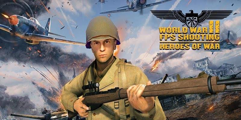 World War II FPS Shooting : Heroes of War gameplay screenshot 3
