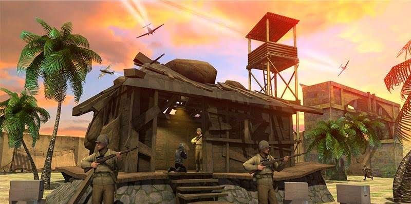 World War II FPS Shooting : Heroes of War gameplay screenshot 1