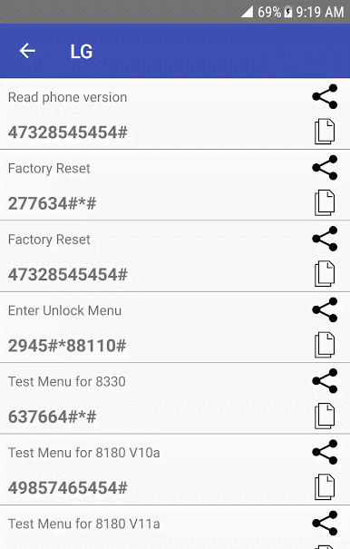 Mobile Secret Codes - MMI USSD screenshot 4