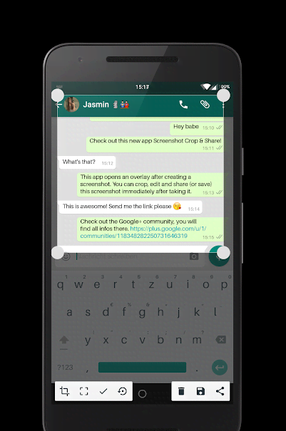 Screenshot Crop & Share screenshot 1