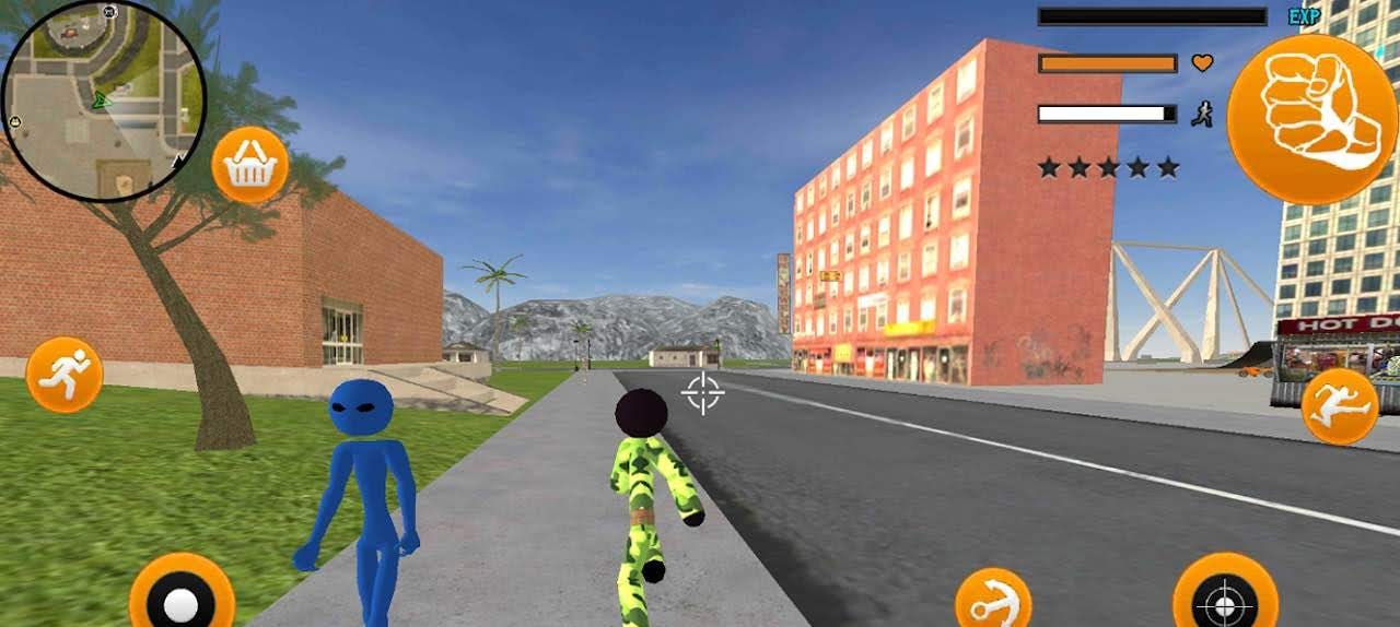 Army Commando Stickman Rope Hero Survival screenshot 4