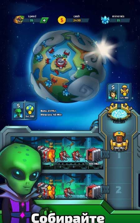 Idle SCV Miner PRO - Tap Clicker Tycoon screenshot 1