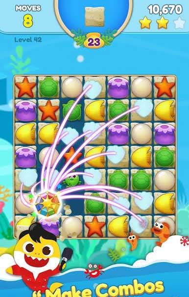 Baby Shark Match: Ocean Jam gameplay screenshot 2