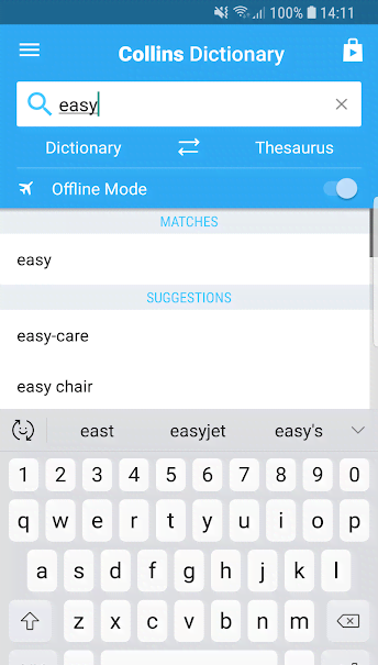 Collins English Dictionary and Thesaurus screenshot 2