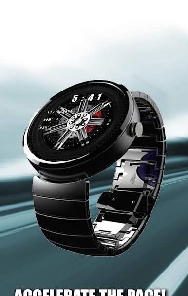 Watch Face Spinning Car Wheel - Wear OS Smartwatch screenshot 3