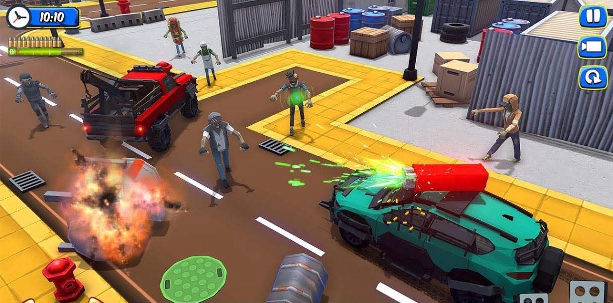 Zombie Squad: Crash Racing Pickup gameplay screenshot 1