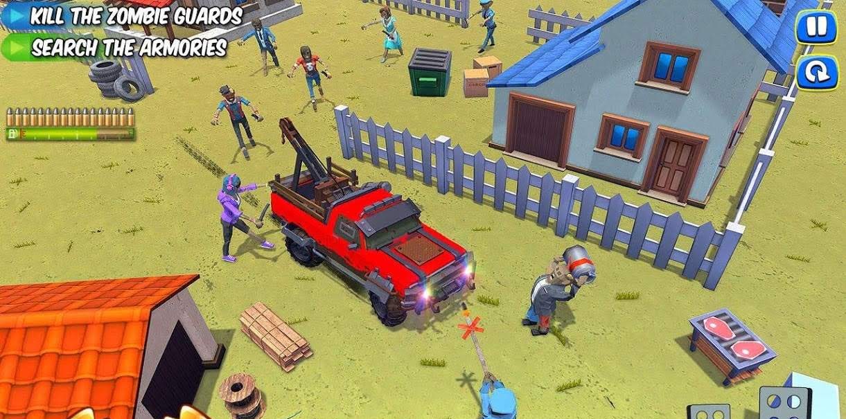 Zombie Squad: Crash Racing Pickup gameplay screenshot 4