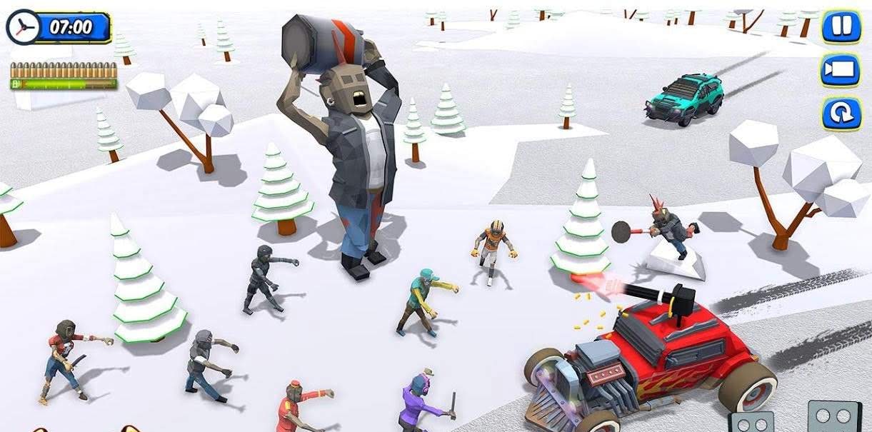 Zombie Squad: Crash Racing Pickup gameplay screenshot 2