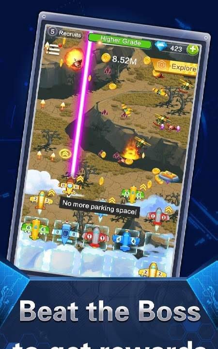 Airplane Defense: Idle Games Screenshot 1
