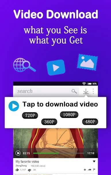 Q Browser - Fast Video Download & Browser Downloader screenshot 2