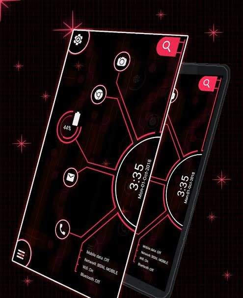 Curve Hi-tech Launcher 2019 - Next Generation Theme screenshot 4