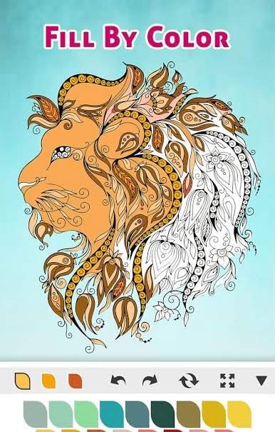 Color By Number - Relaxing Free Coloring Book screenshot 2