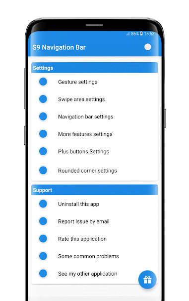 S9 Navigation Bar (No Root) screenshot 1