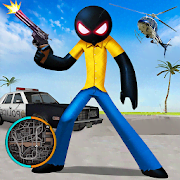StickMan Rope Hero Vegas Mafia Fight To Survive