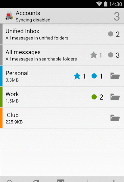 K-9 Mail screenshot 1