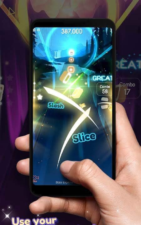 Dancing Blade: Slicing EDM Rhythm Game screenshot 3