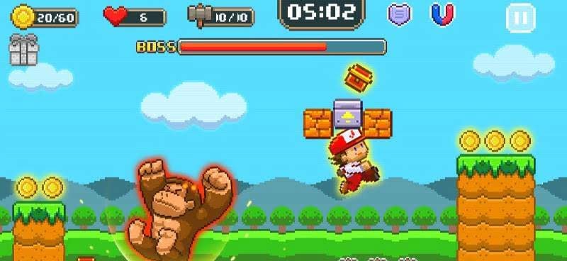 Super Jim Jump - pixel 3d screenshot 2