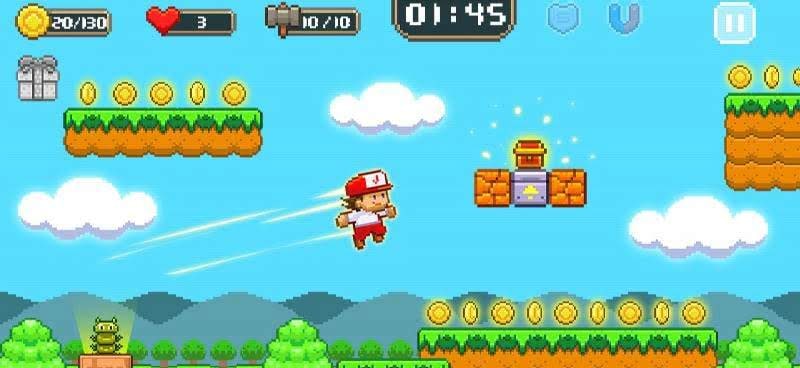 Super Jim Jump - pixel 3d screenshot 3