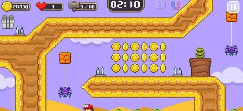 Super Jim Jump - pixel 3d screenshot 4