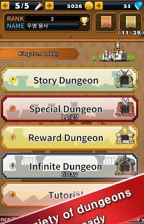 Shining Tales gameplay screenshot 2