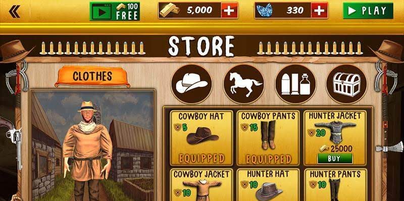 Western Cowboy Gun Shooting Fighter Open World gameplay screenshot 4