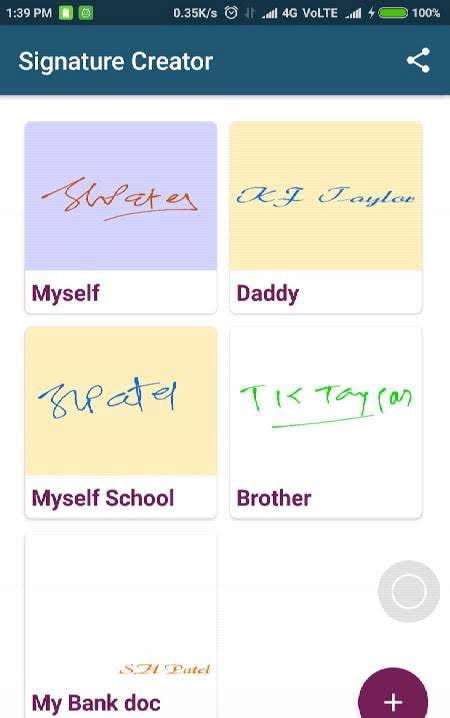 Signature Creator screenshot 1