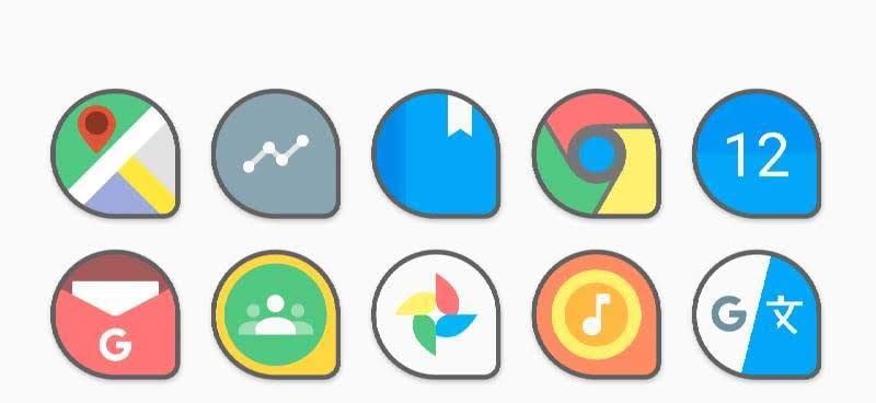 Flat TearDrop - Icon Pack screenshot 3