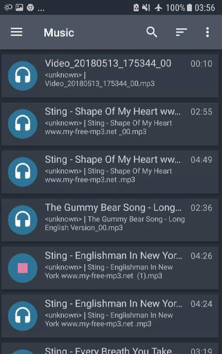 AndroSound Audio Editor preview showing the export and conversion options