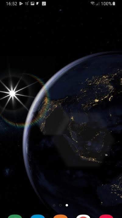 Second preview of Earth Planet 3D Live Wallpaper Pro