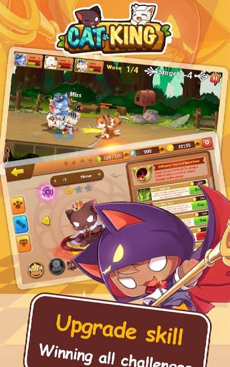 Cats King Premium - Battle Dog Wars: RPG Summoner gameplay screenshot 2