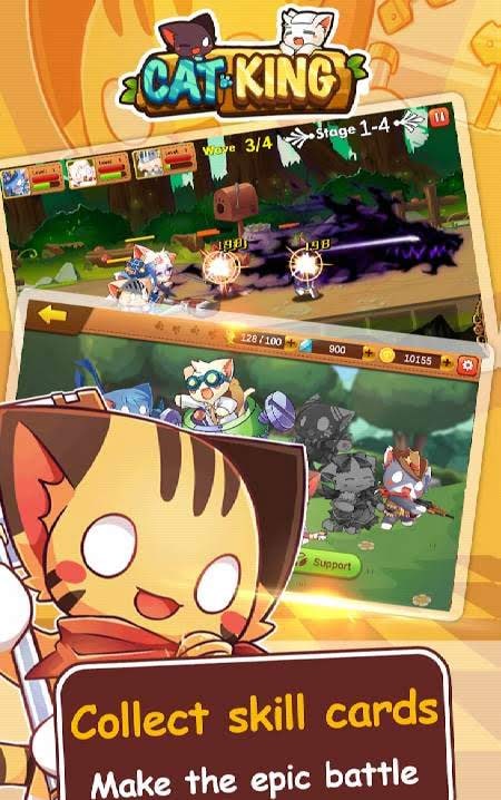 Cats King Premium - Battle Dog Wars: RPG Summoner gameplay screenshot 3