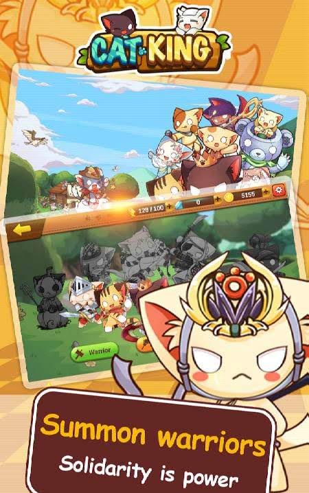 Cats King Premium - Battle Dog Wars: RPG Summoner gameplay screenshot 1