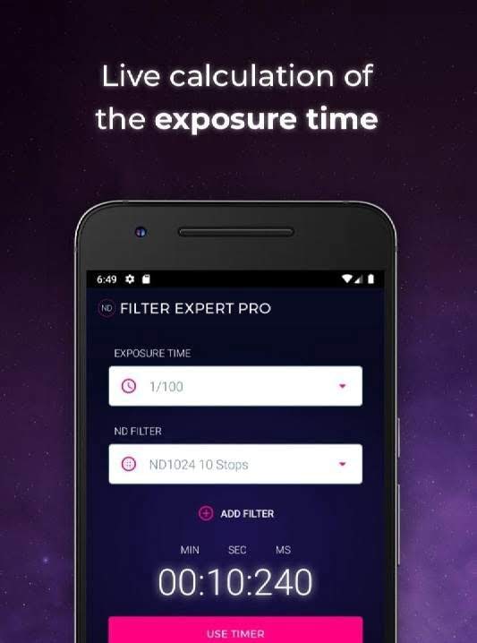 ND Filter Expert Pro screenshot 1